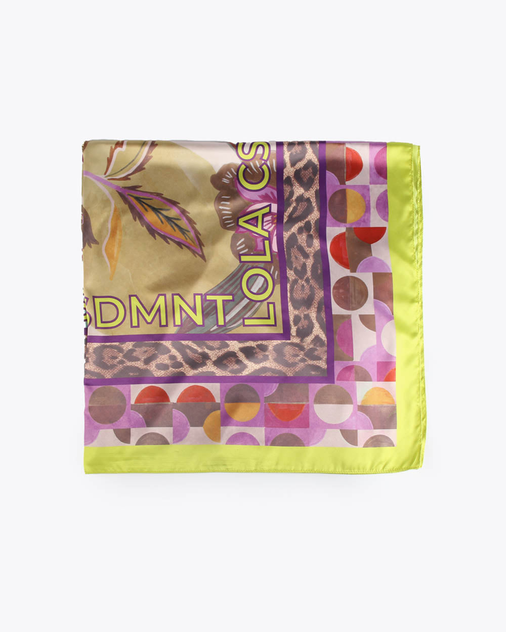 FOULARD FORBICI VIOLA/GIALLO