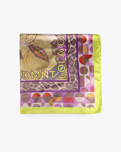 FOULARD FORBICI VIOLA/GIALLO