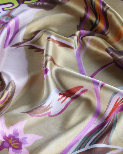 FOULARD FORBICI VIOLA/GIALLO