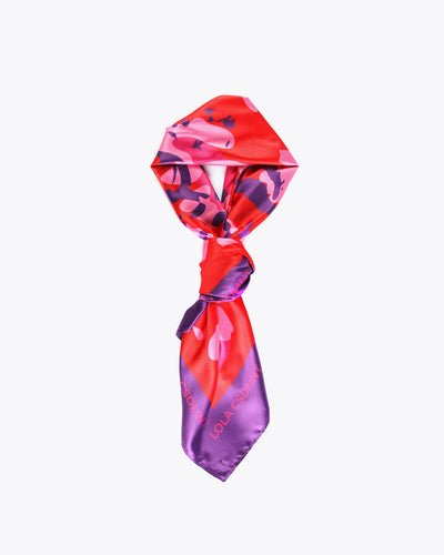 FOULARD ZUCCHERO FUXIA/VIOLA
