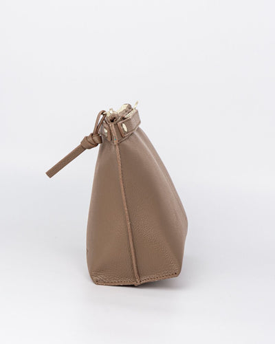 BORSA MINI SOFY PELLE TAUPE