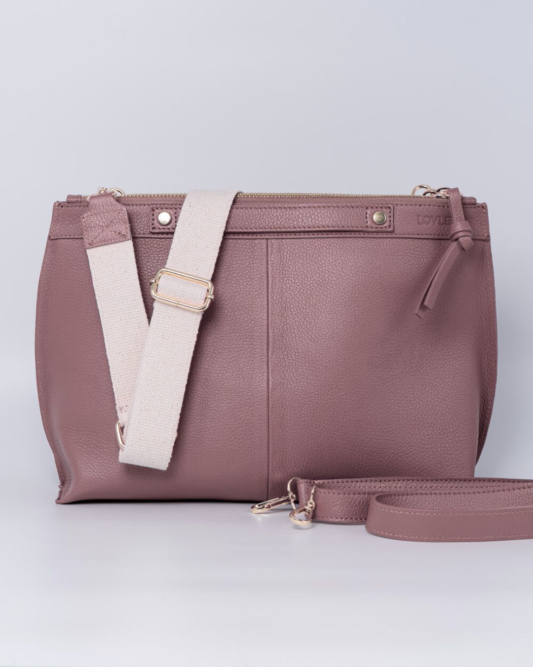 BORSA SOFY PELLE ROSA ANTICO