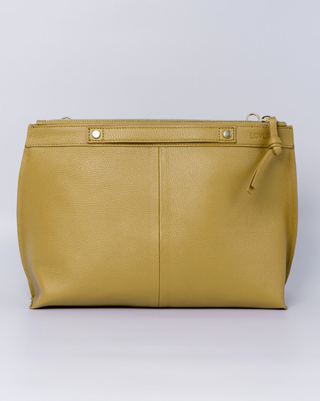 BORSA SOFY PELLE SENAPE