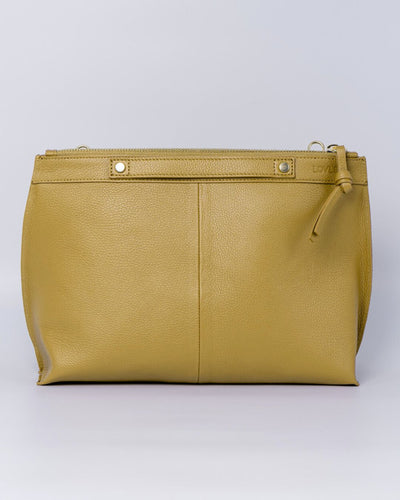 BORSA SOFY PELLE SENAPE