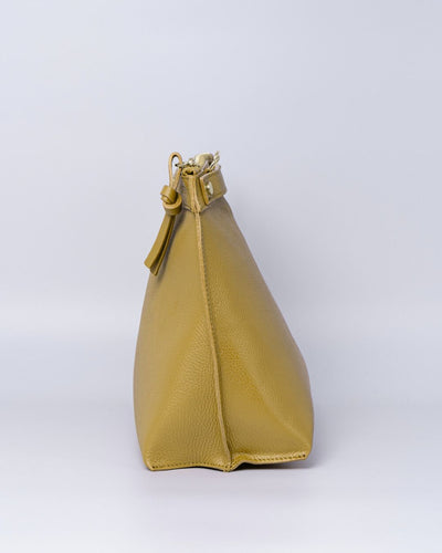 BORSA SOFY PELLE SENAPE