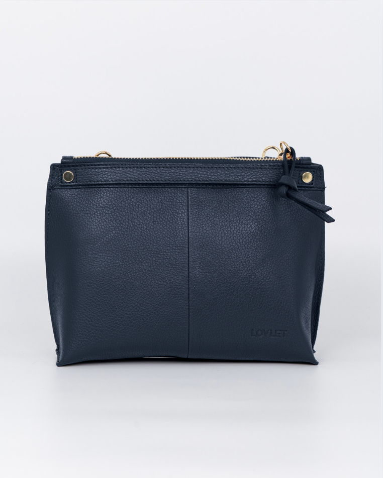 BORSA MINI SOFY PELLE BLU
