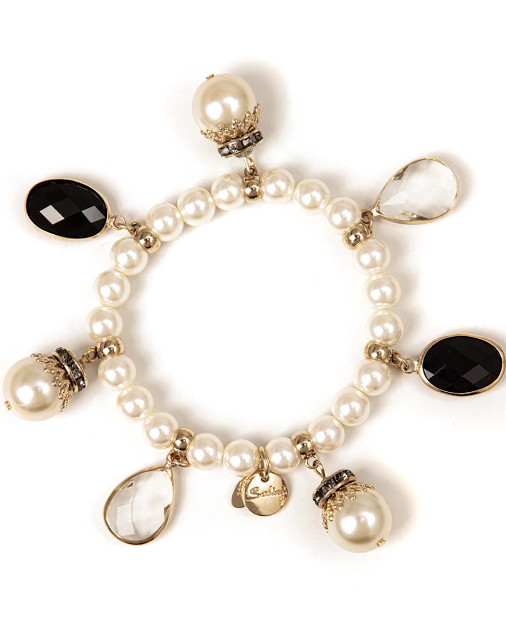 BRACCIALE OLYMPIA BIANCO/NERO