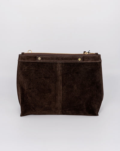 BORSA MINI SOFY CAMOSCIO MARRONE