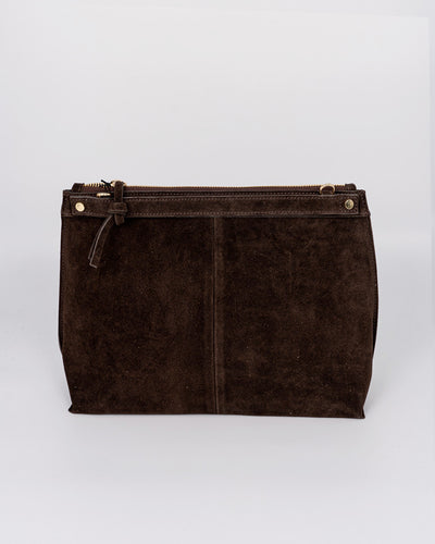 BORSA MINI SOFY CAMOSCIO MARRONE
