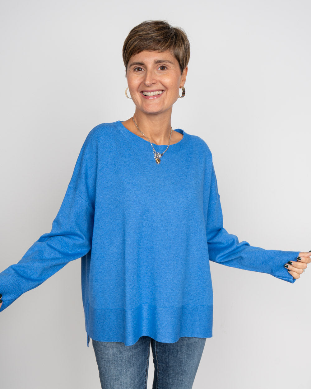 MAGLIONE GISELLA DENIM