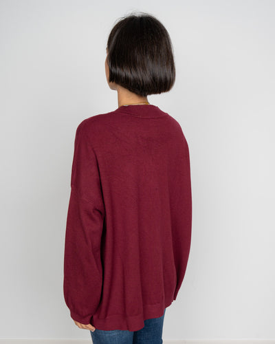 CARDIGAN DENISE BORDEAUX