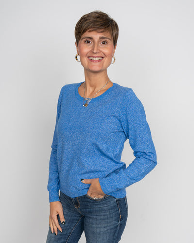 MAGLIONE EVELYN DENIM