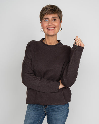 MAGLIONE GEMMA CIOCCOLATO