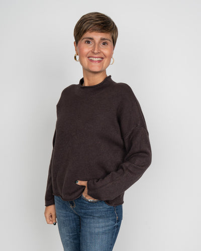MAGLIONE GEMMA CIOCCOLATO