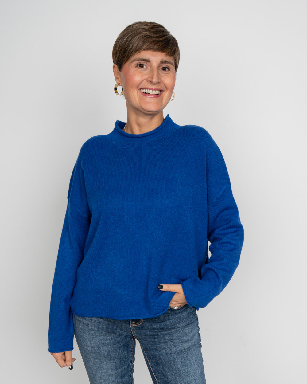MAGLIONE GEMMA BLU ROYAL