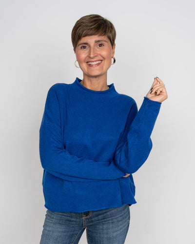 MAGLIONE GEMMA BLU ROYAL