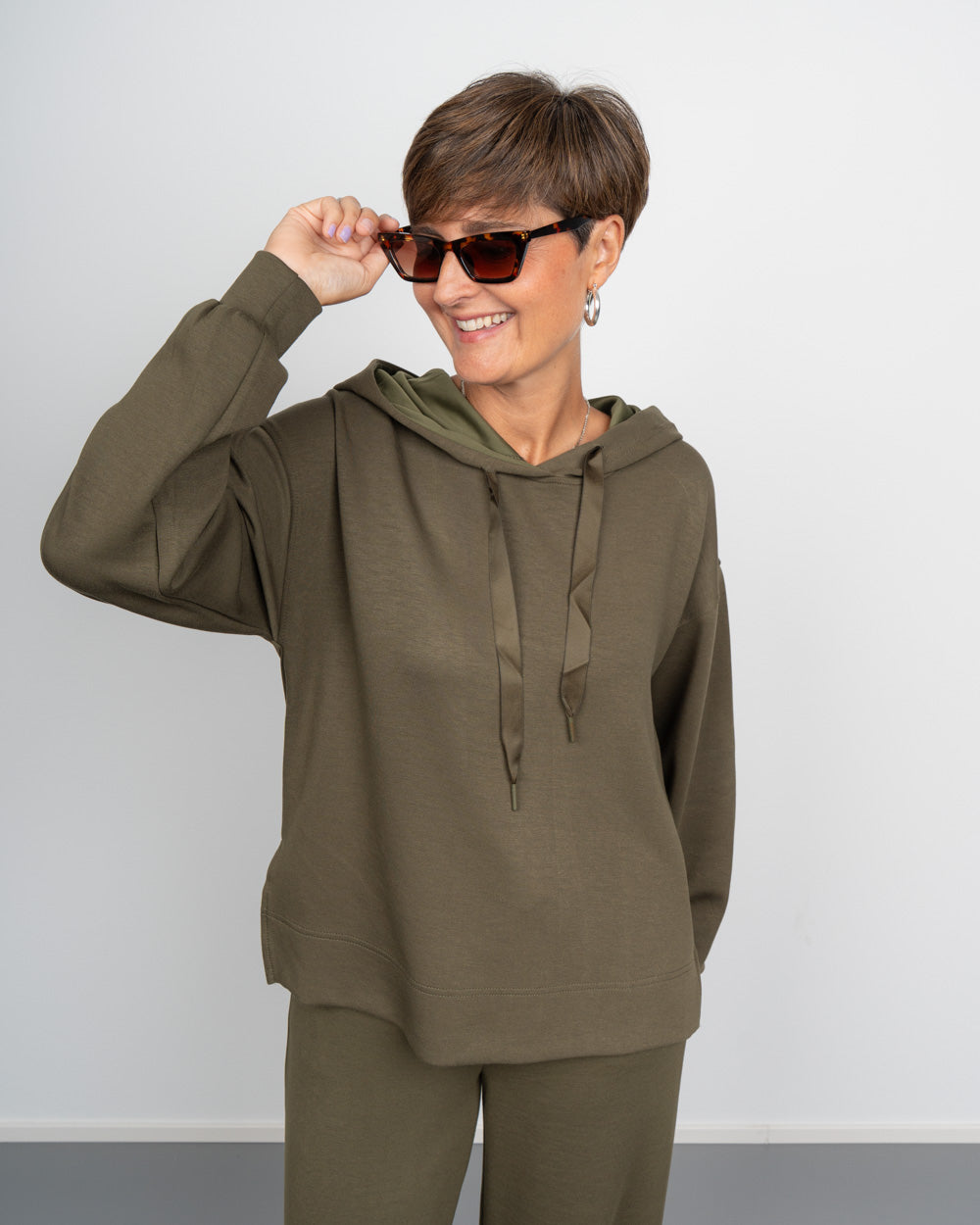 FELPA HALI VERDE MILITARE