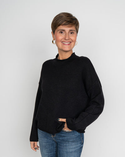 MAGLIONE GEMMA NERO