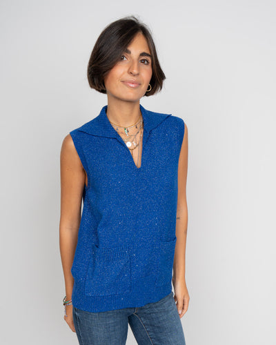 GILET GIANNA BLU ROYAL