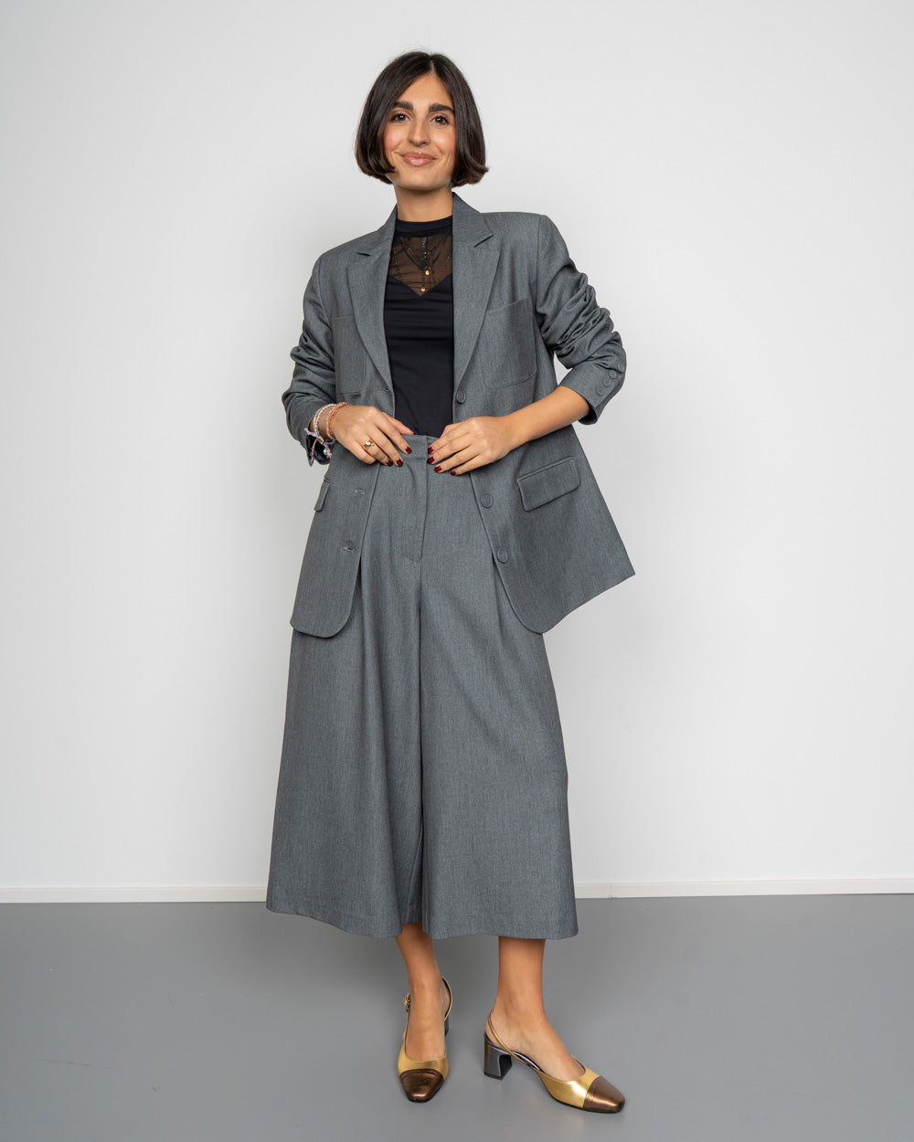 BERMUDA FILANO GRIGIO SCURO