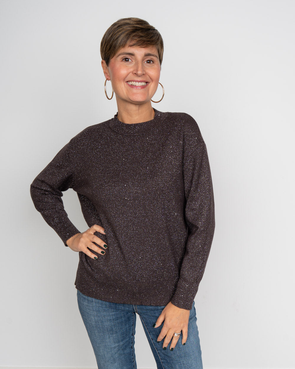 MAGLIONE GINEVRA CIOCCOLATO