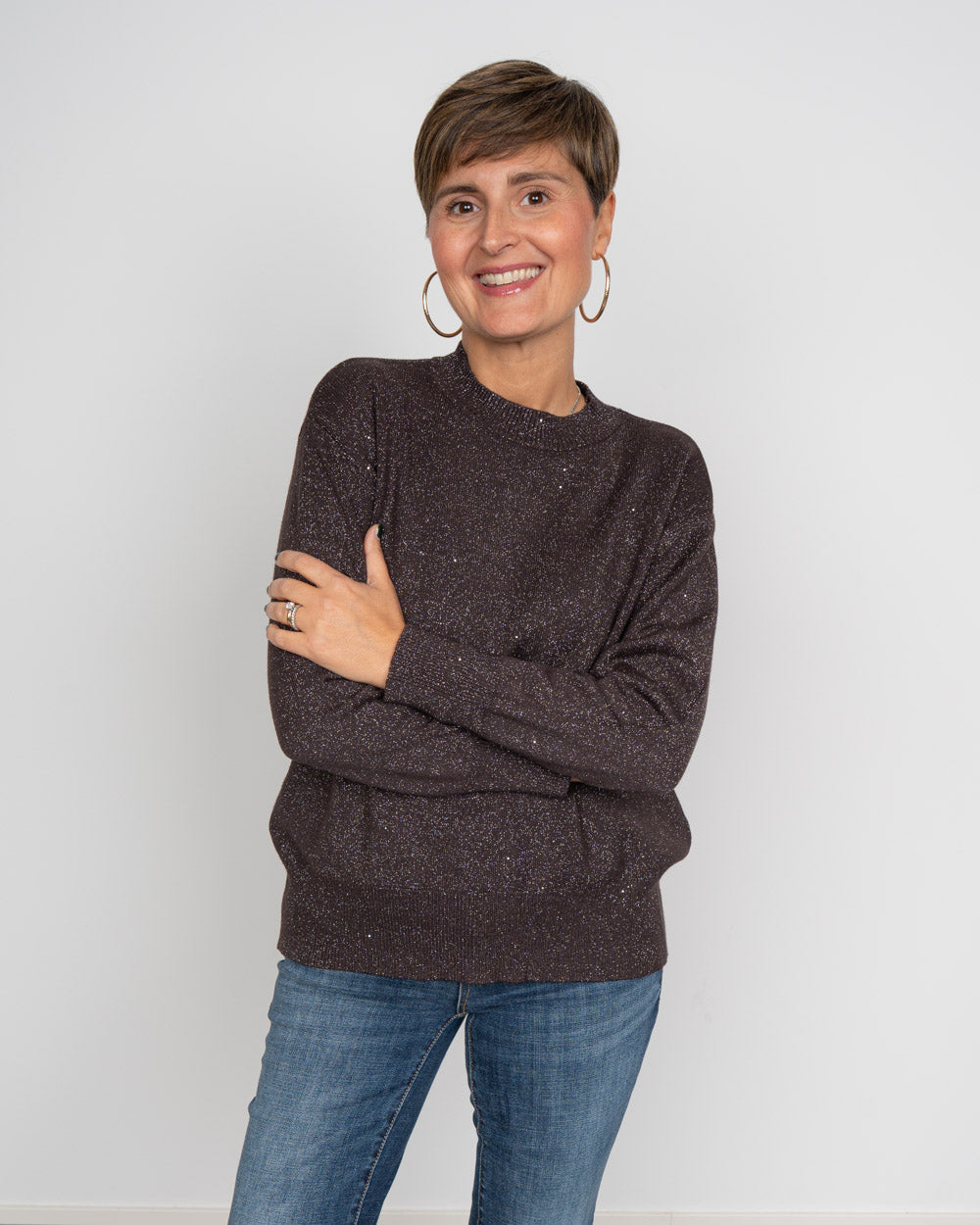 MAGLIONE GINEVRA CIOCCOLATO