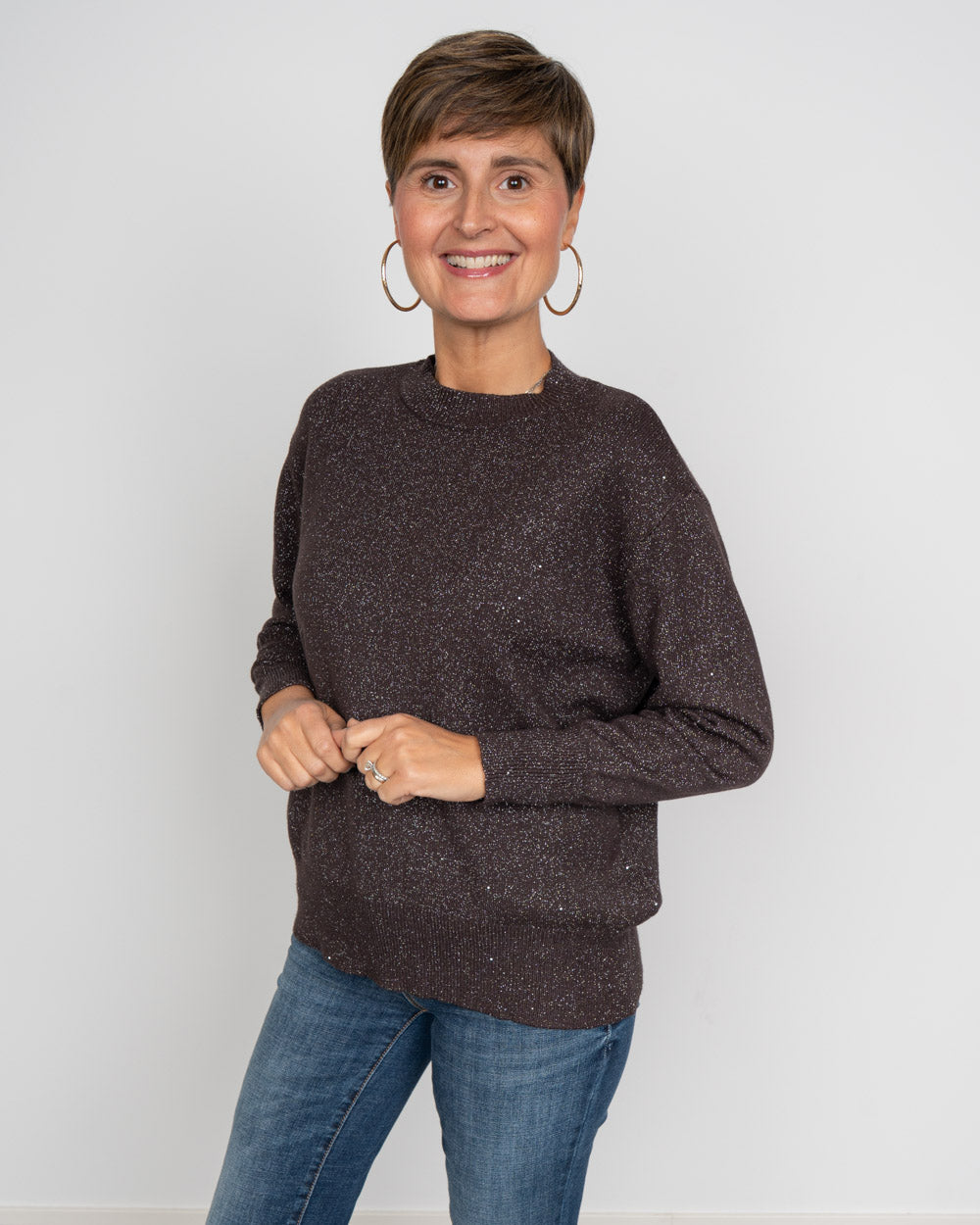 MAGLIONE GINEVRA CIOCCOLATO