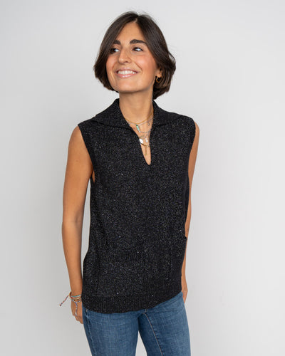 GILET GIANNA NERO