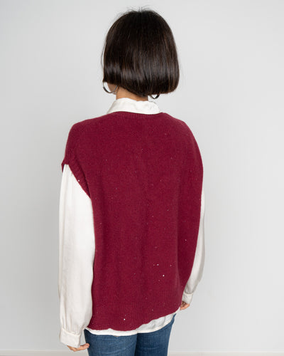 GILET DOROTEA BORDEAUX