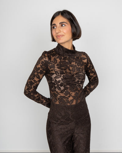 BLUSA NELINE CIOCCOLATO