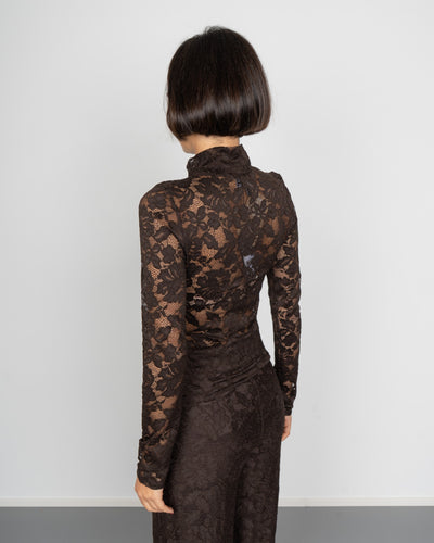 BLUSA NELINE CIOCCOLATO