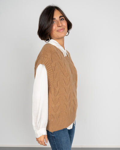 GILET FIAMMETTA CAMMELLO