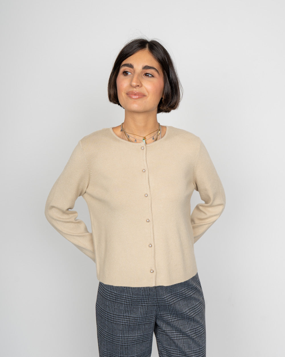 CARDIGAN KRISTI SABBIA