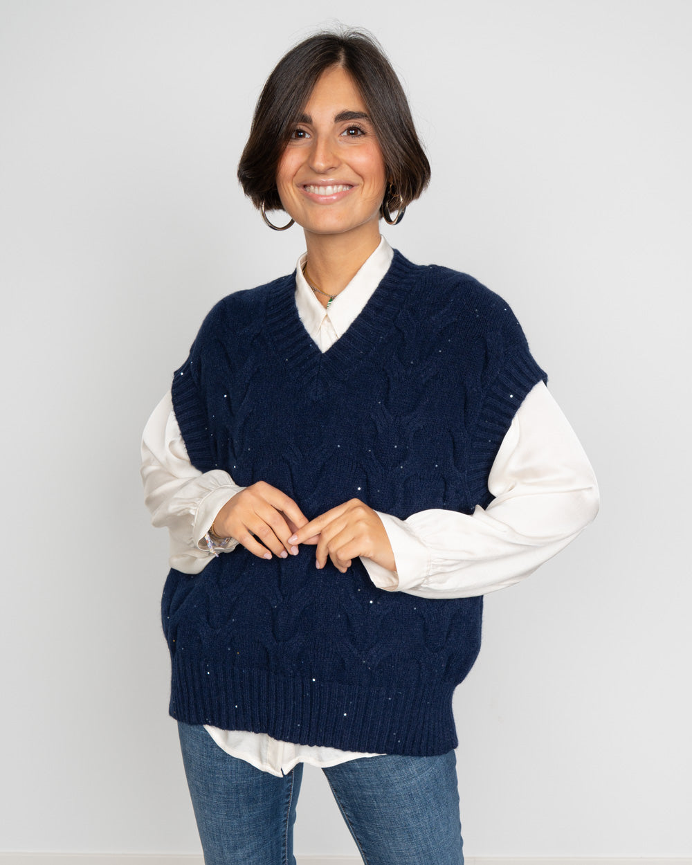 GILET FIAMMETTA BLU