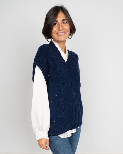 GILET FIAMMETTA BLU