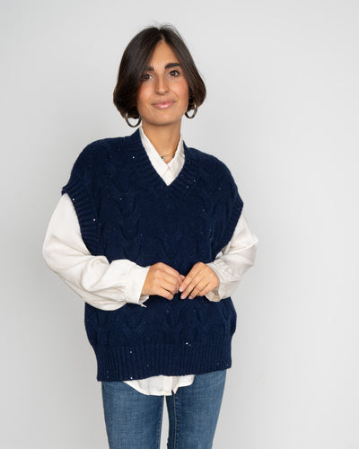 GILET FIAMMETTA BLU