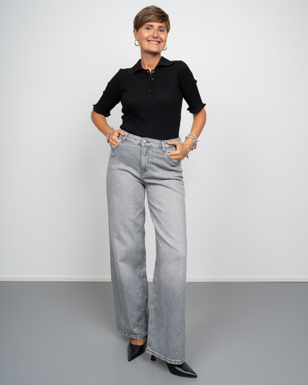 JEANS SILKE GRIGIO MEDIO