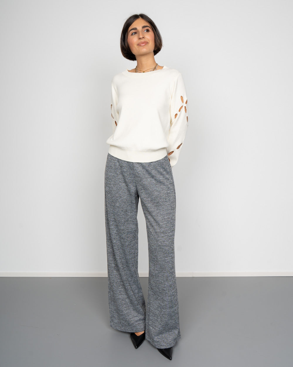 PANTALONE BERLIN GRIGIO CHIARO