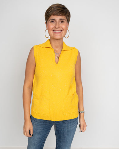 GILET GIANNA GIALLO
