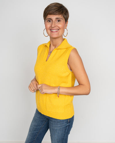 GILET GIANNA GIALLO