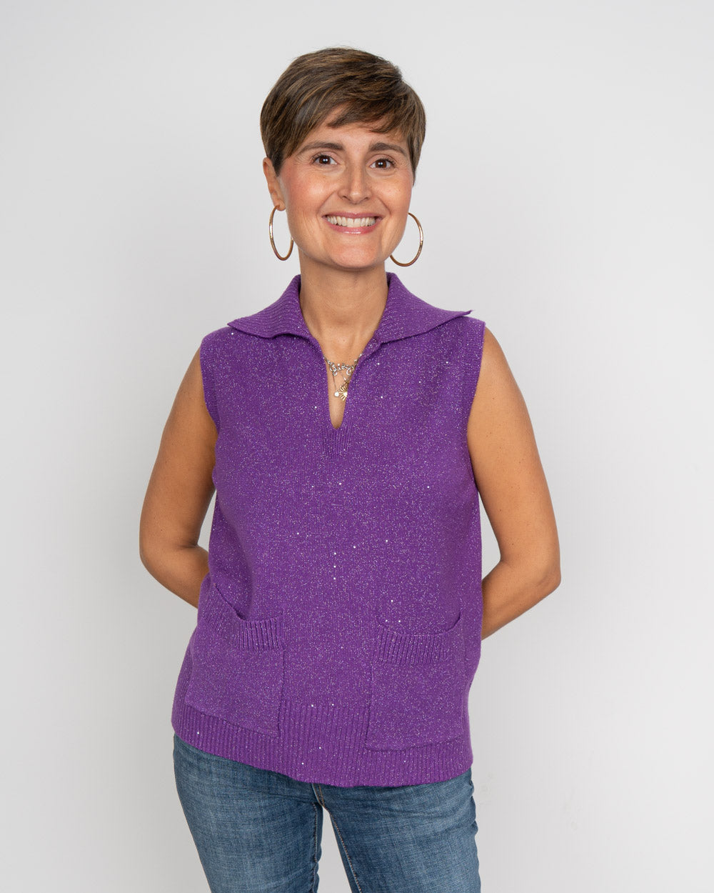 GILET GIANNA VIOLA