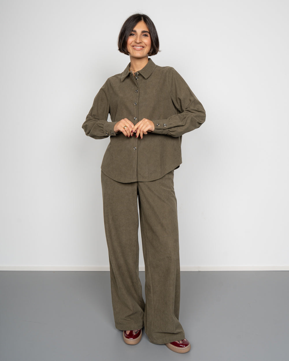 PANTALONE ELLY VERDE MILITARE