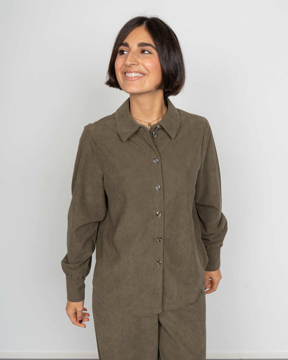 CAMICIA ELLY VERDE MILITARE