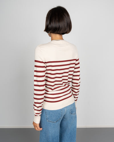 MAGLIONE DORY PANNA/BORDEAUX