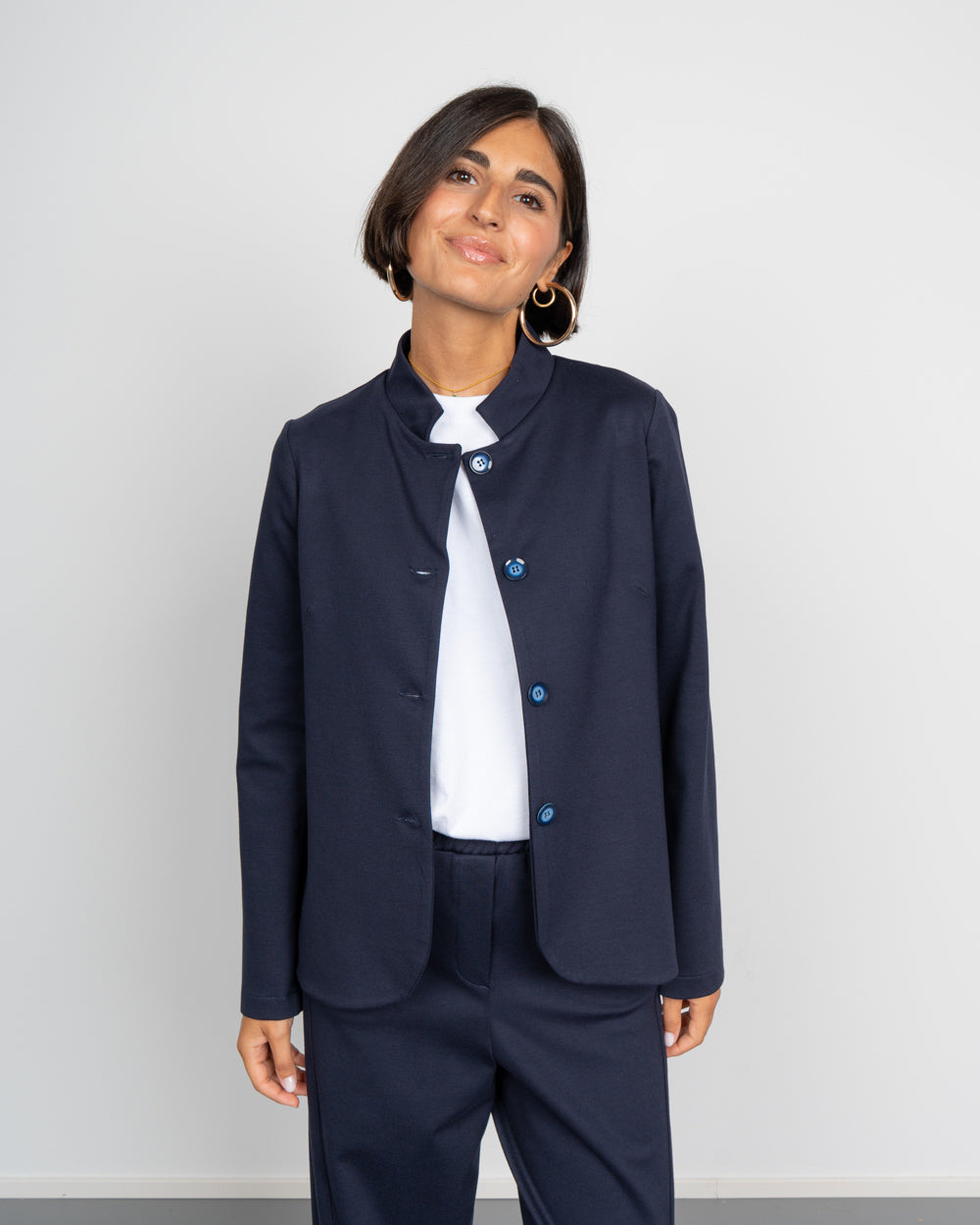 GIACCA AGATA BLU