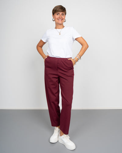 PANTALONE ANNA BORDEAUX