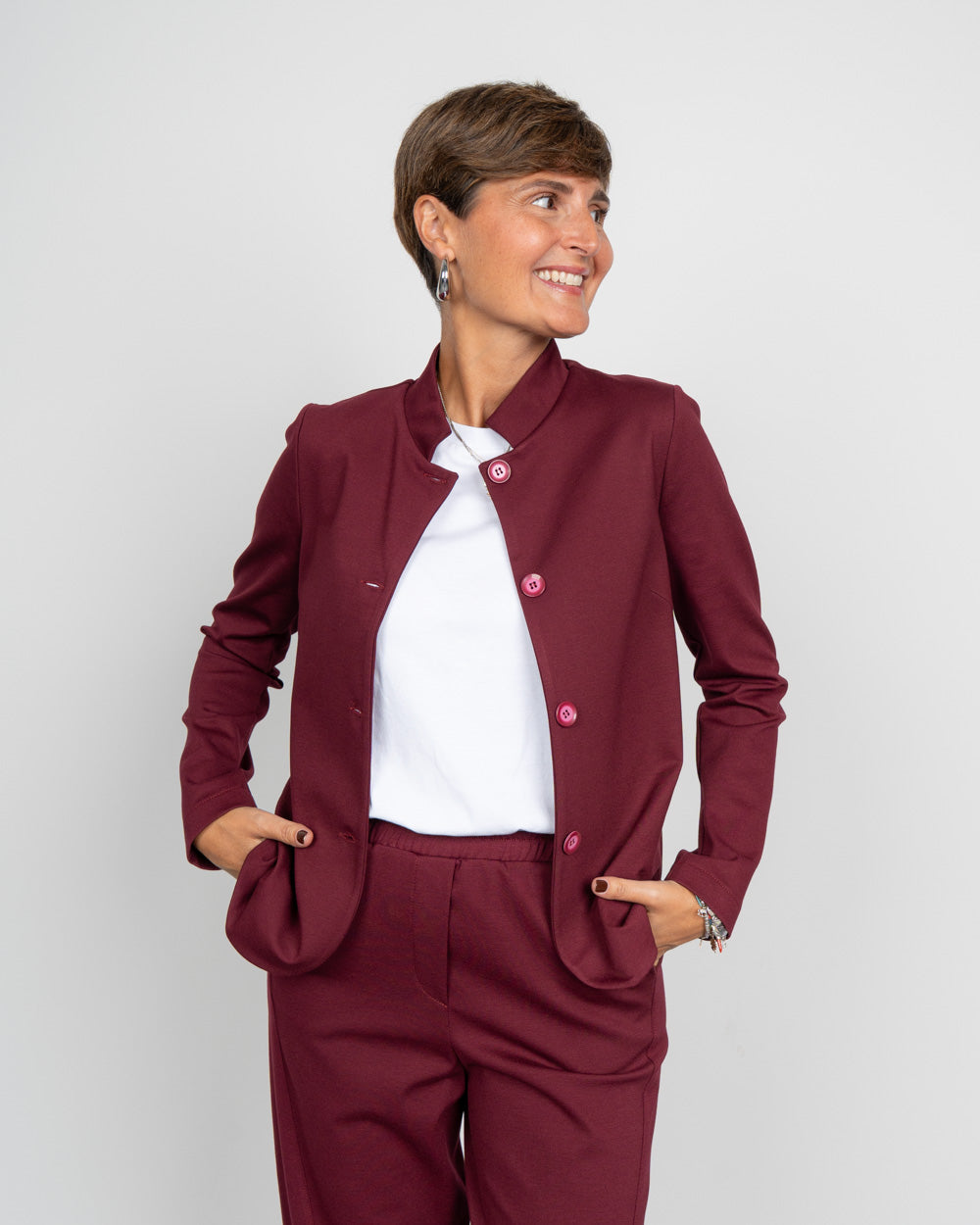 GIACCA AGATA BORDEAUX