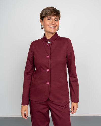 GIACCA AGATA BORDEAUX