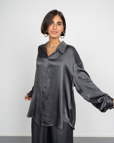 CAMICIA BIANCA GRIGIO SCURO