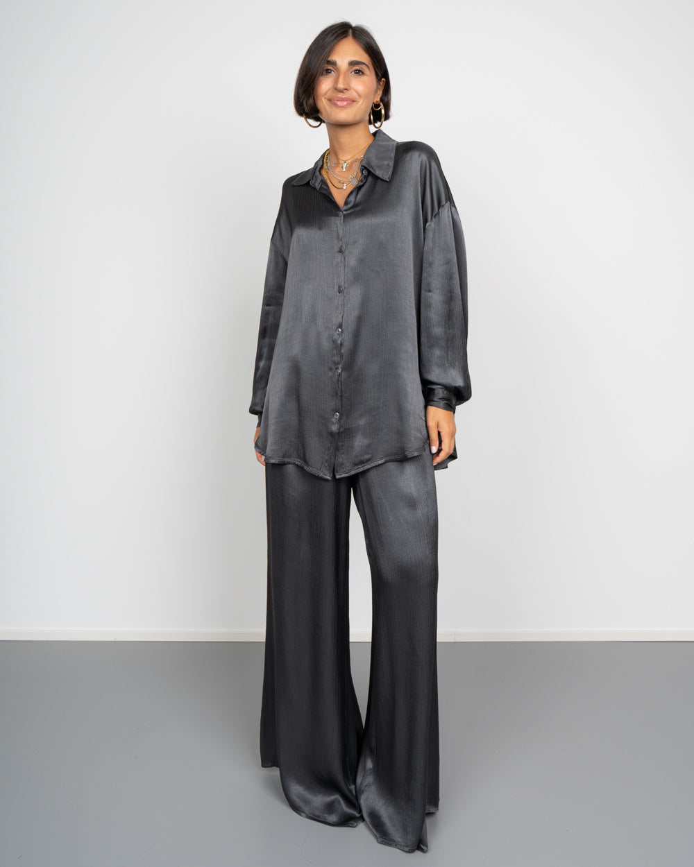 PANTALONE BRENDA GRIGIO SCURO